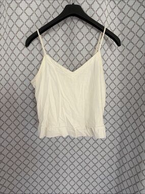 Women’s Cream V-Neck Spaghetti Strap Tank Top
